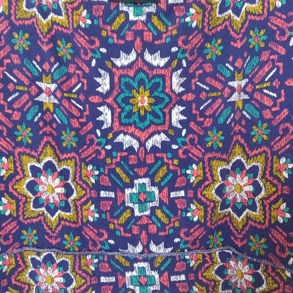 Land's End Size 1X Pop Over Mosaic Print Size 1X Sundress - Picture 11 of 11